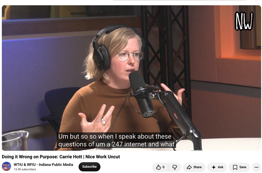 Nice Work Podcast interview